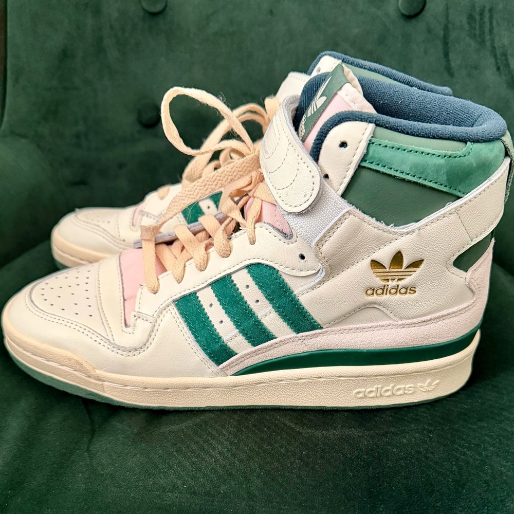 Adidas Forum 84 High GW2203 Off White Green Men’s 8.5 Brand New With Tags